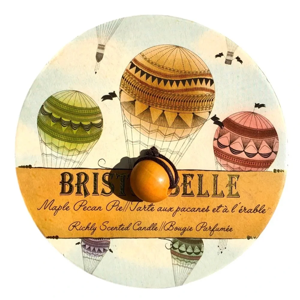 Bristol Belle Maple Pecan Pie Scented Hot Air Balloon Glass Candle Set (BAL3458)
